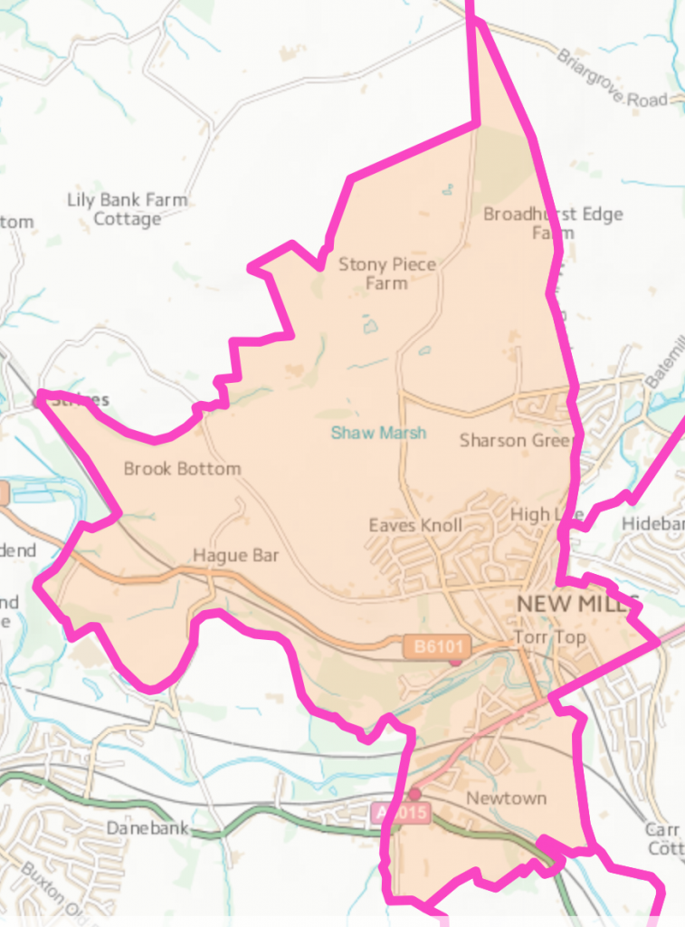 New Mills West Ward Map (Small)