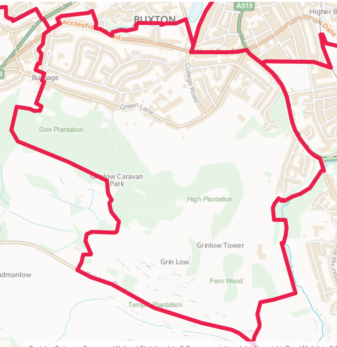 Map of Temple Ward